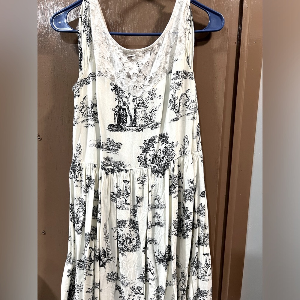 Beautiful garden print dress